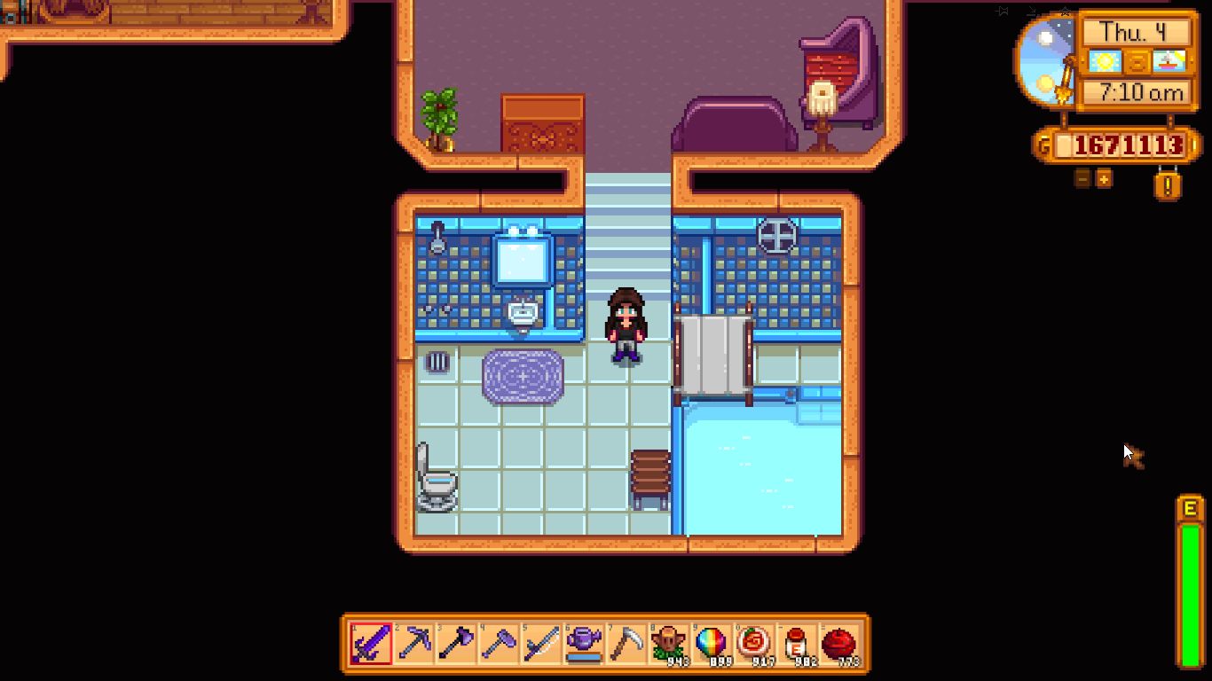 Stardew Valley mod - Bathroom house upgrade