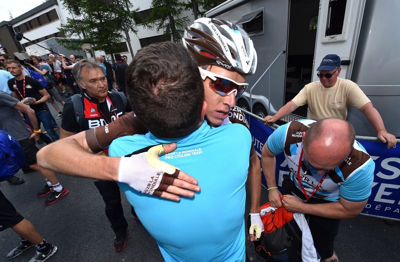 Congratulations for Romain Bardet from his Ag2r team