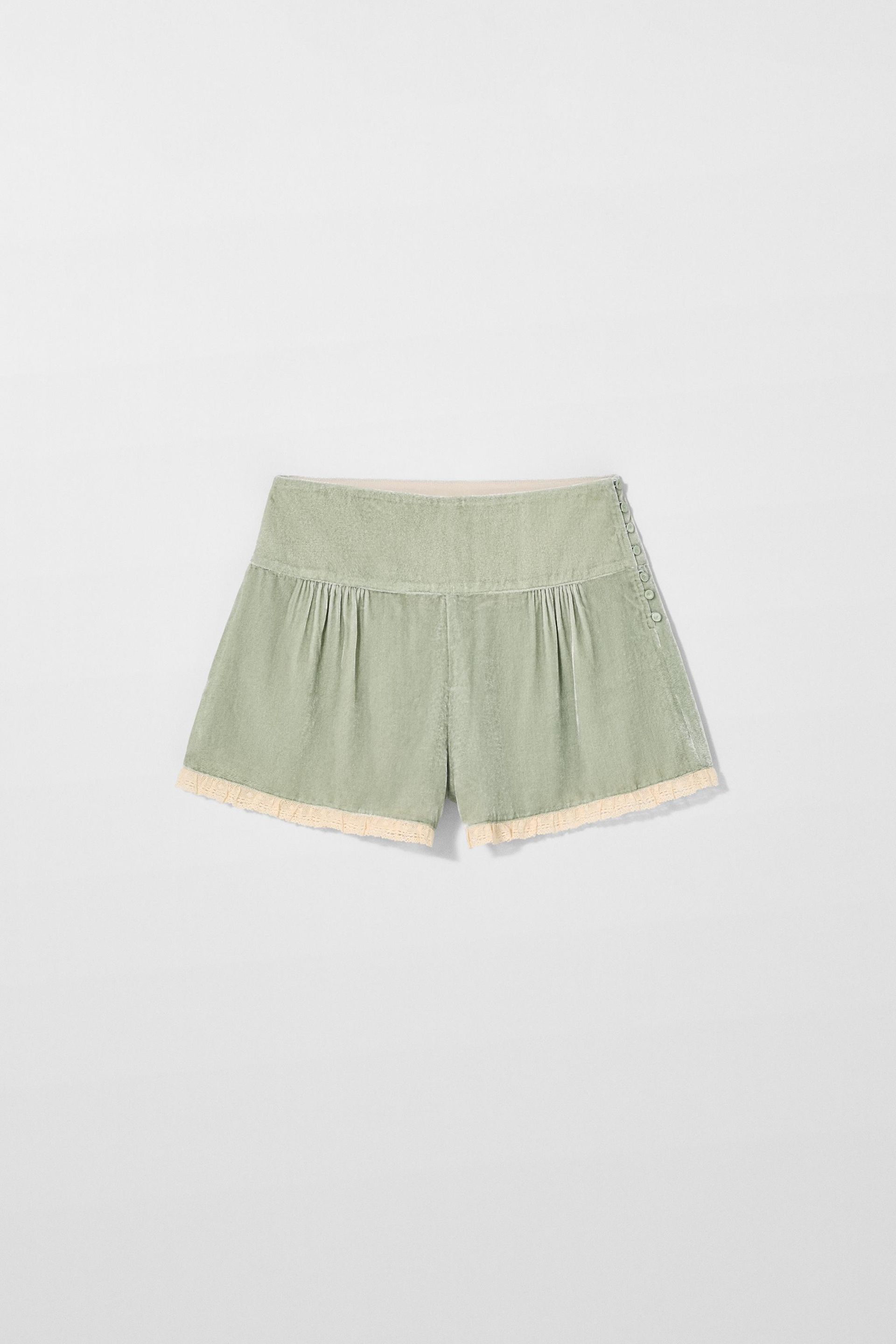 Velvet Lace Shorts Kate Moss X Zara
