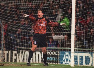 Nigel Martyn in action for Crystal Palace in 1995.