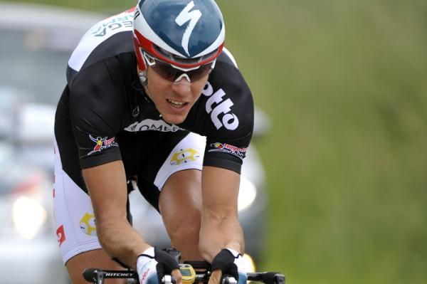 Philippe Gilbert (Omega Pharma-Lotto) time trials at the Tour of Belgium