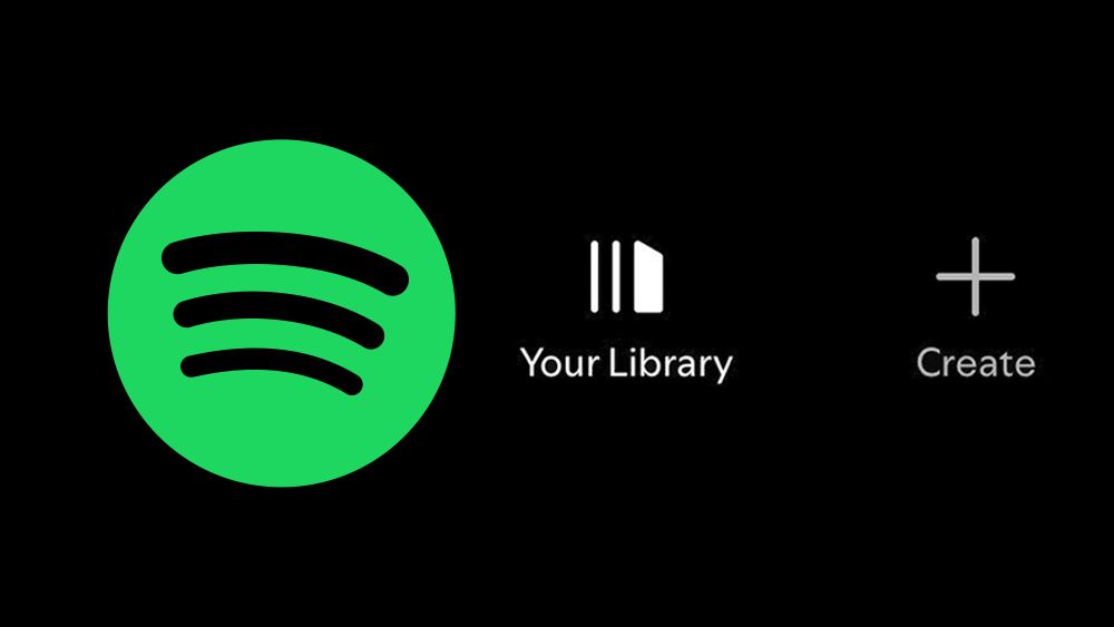 Spotify logo and UI icons including new Spotify Create button