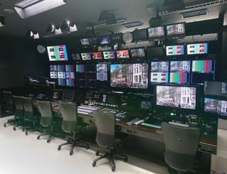 NHK’s studio control room for 8K production