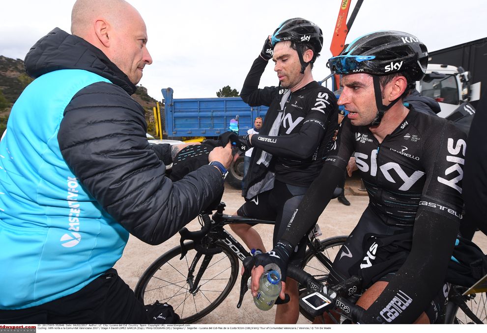 Team Sky riders come to terms with a difficult day in the saddle