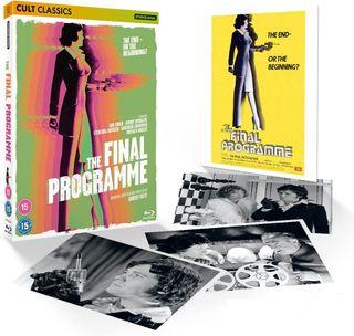 The cover of the Final Programme Blu-ray, plus the art cards that come with it.