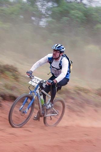 Neil Ker negotiates the first stage.
