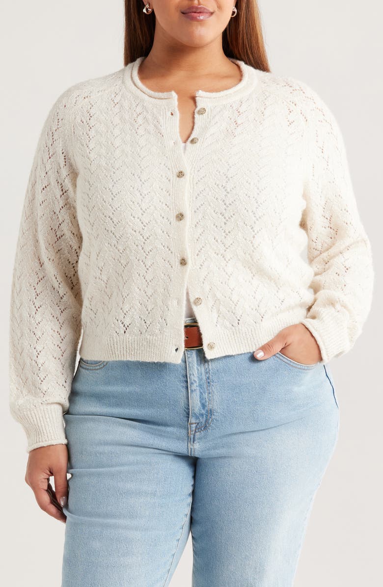 Nep Pointelle Cardigan