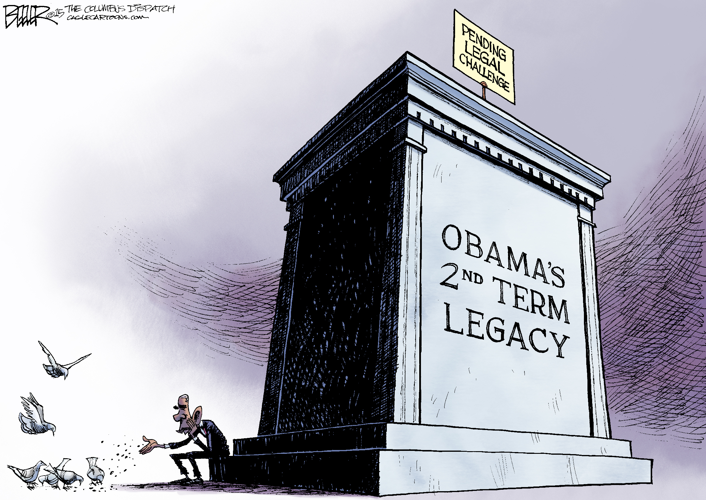 Obama cartoon U.S. SCOTUS Challenge