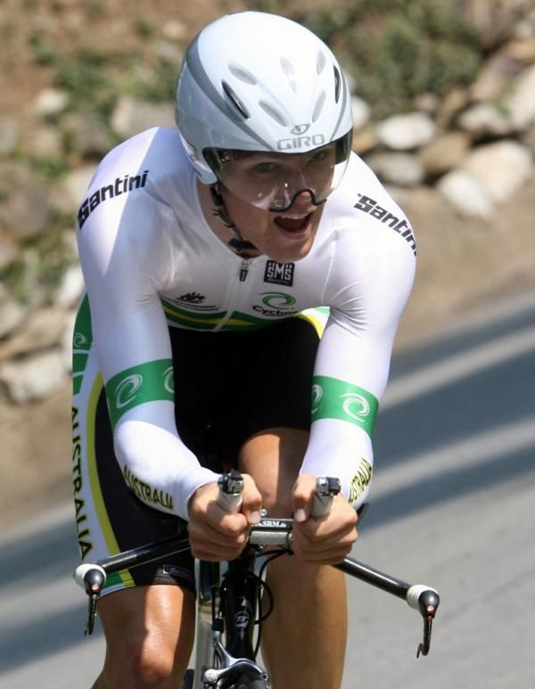 Jack Bobridge (Australia) focusses on the task ahead.