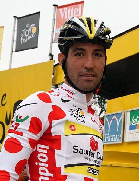 David De La Fuente (Saunier Duval-Scott) was eager to defend his polka dot jersey.