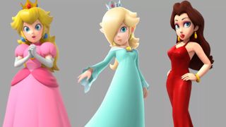 Peach, Rosalina and Pauline from the Super Mario games