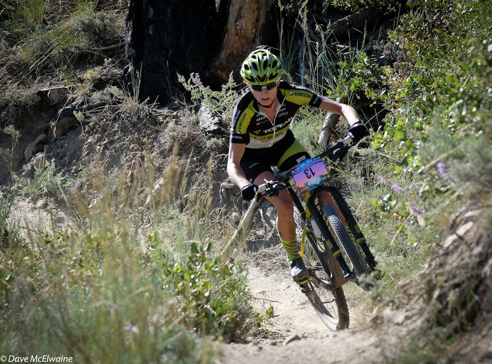 Karen Jarchow (Topeak Ergon )putting in a top 10 effort