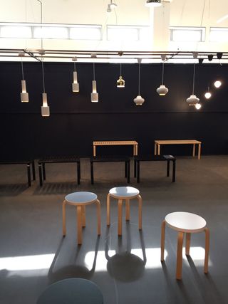 Paustian, Artek and Vitra had an installation at the entrance of the fair, which featured their new collections