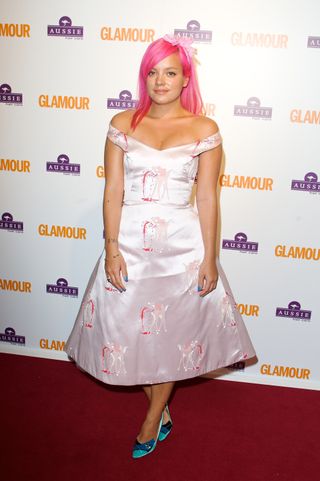 Lily Allen arrives at the Glamour Women Of The Year Awards at Berkeley Square Gardens on June 3, 2008 in London, England.