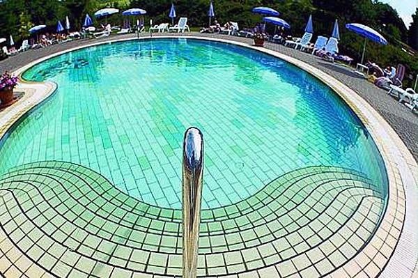 One of the many pools