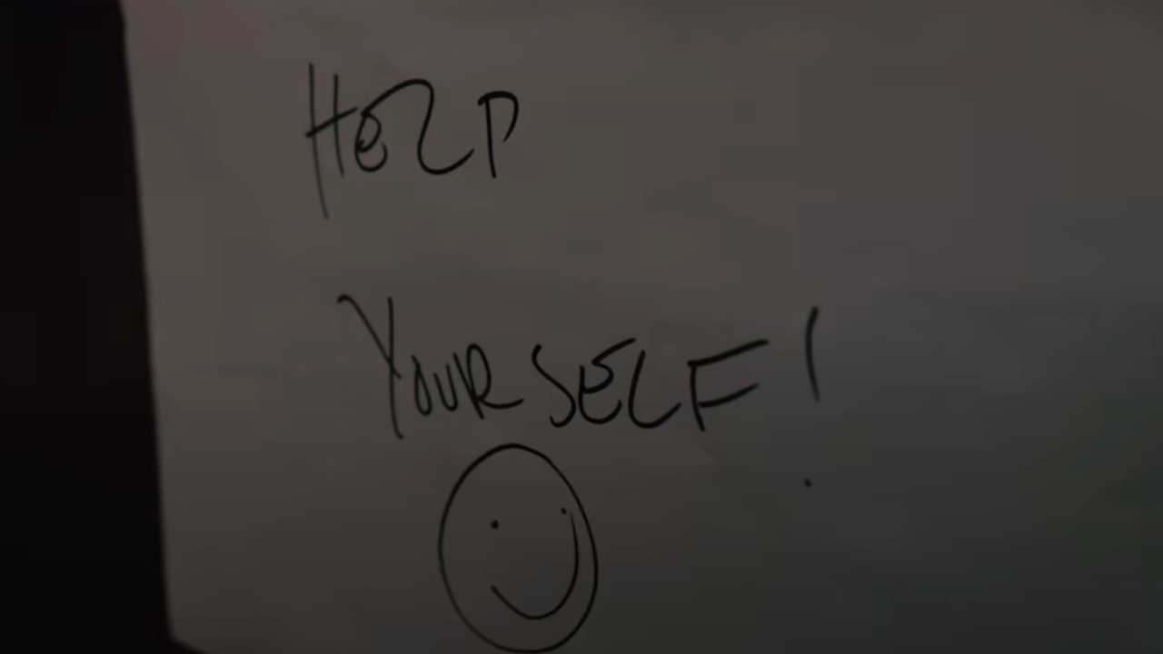 Help Yourself note from Pluribus promo