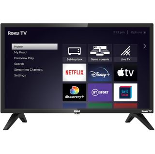 The 24-inch RCA Roku TV pictured against a white background