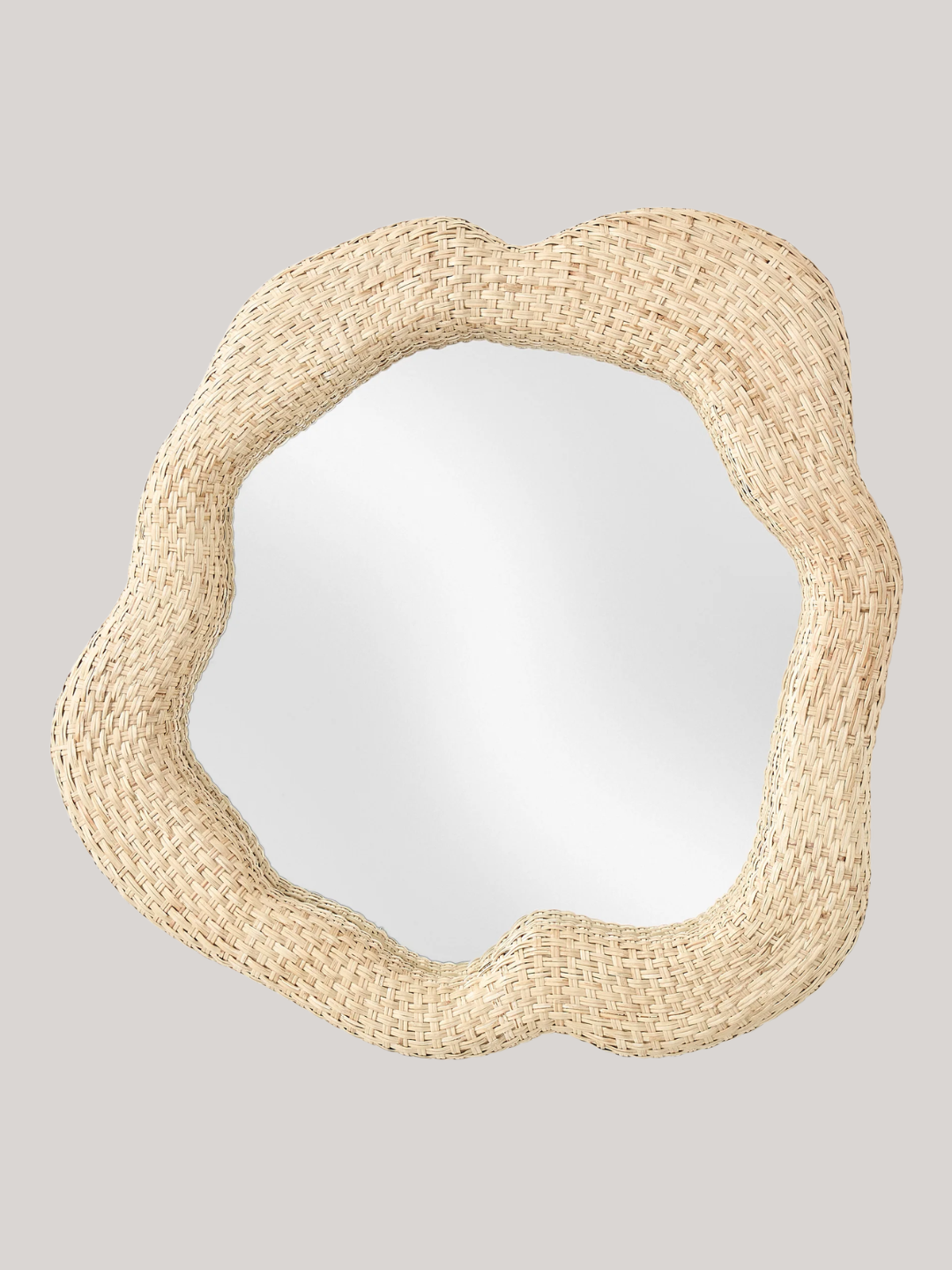 A rattan wall mirror from Westwing