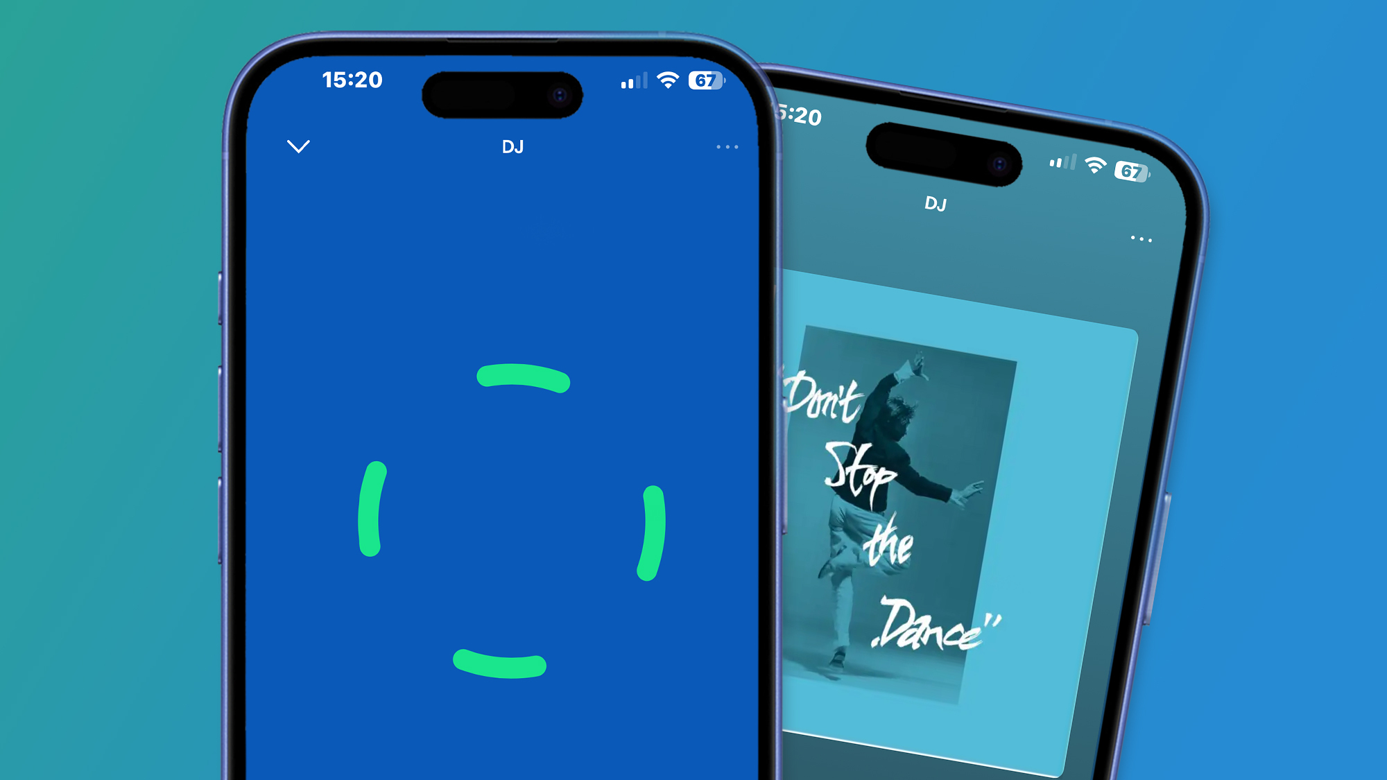 Screen shots of Spotify's AI DJ generating a song after taking a voice request