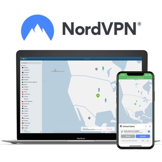 NordVPN on a laptop and smartphone