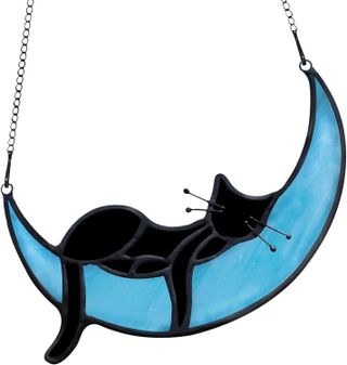 Cat on the moon suncatcher