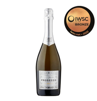 2. Tesco Finest Prosecco Doc 75cl
RRP: £8.50 | Award: IWSC Bronze 2022
There's plenty to celebrate with this bottle of fizz - especially when it's available for a rather reasonable £8.50 a bottle. Not only did it receive a bronze 2022 IWSC badge, but some Teso shoppers are claiming this Prosecco "puts some champagne to shame". In that case - we'll be racing you to the checkout.