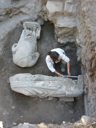 Headless Roman statues