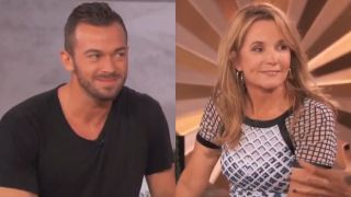 Artem Chigvintsev and Lea Thompson appear on The Queen Latifah Show.