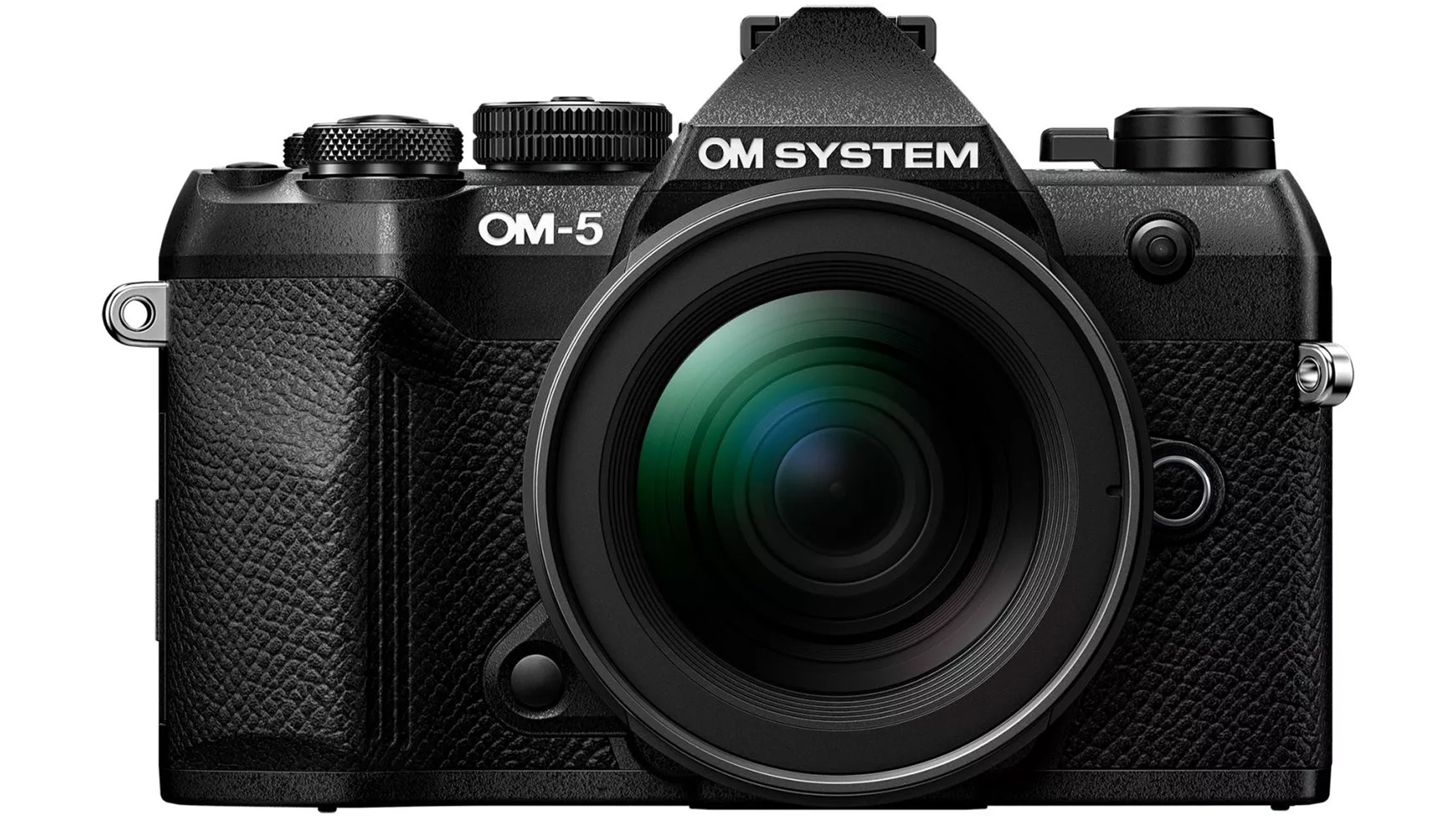 OM System OM-5 Mark II on a white background