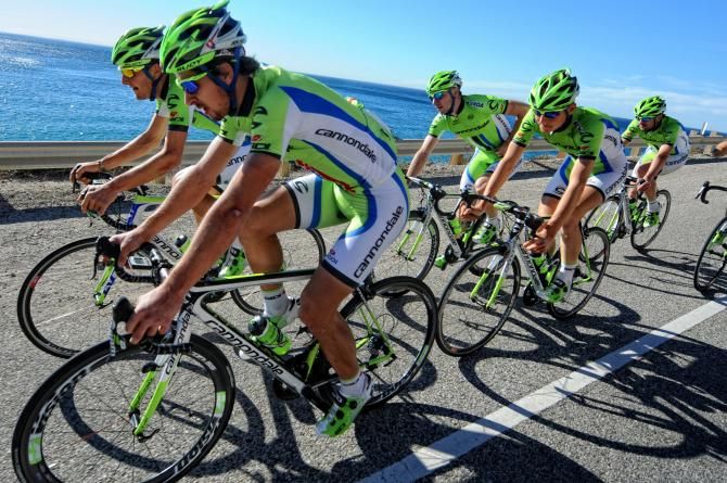 Peter Sagan and his teammates enjoy the coastal views