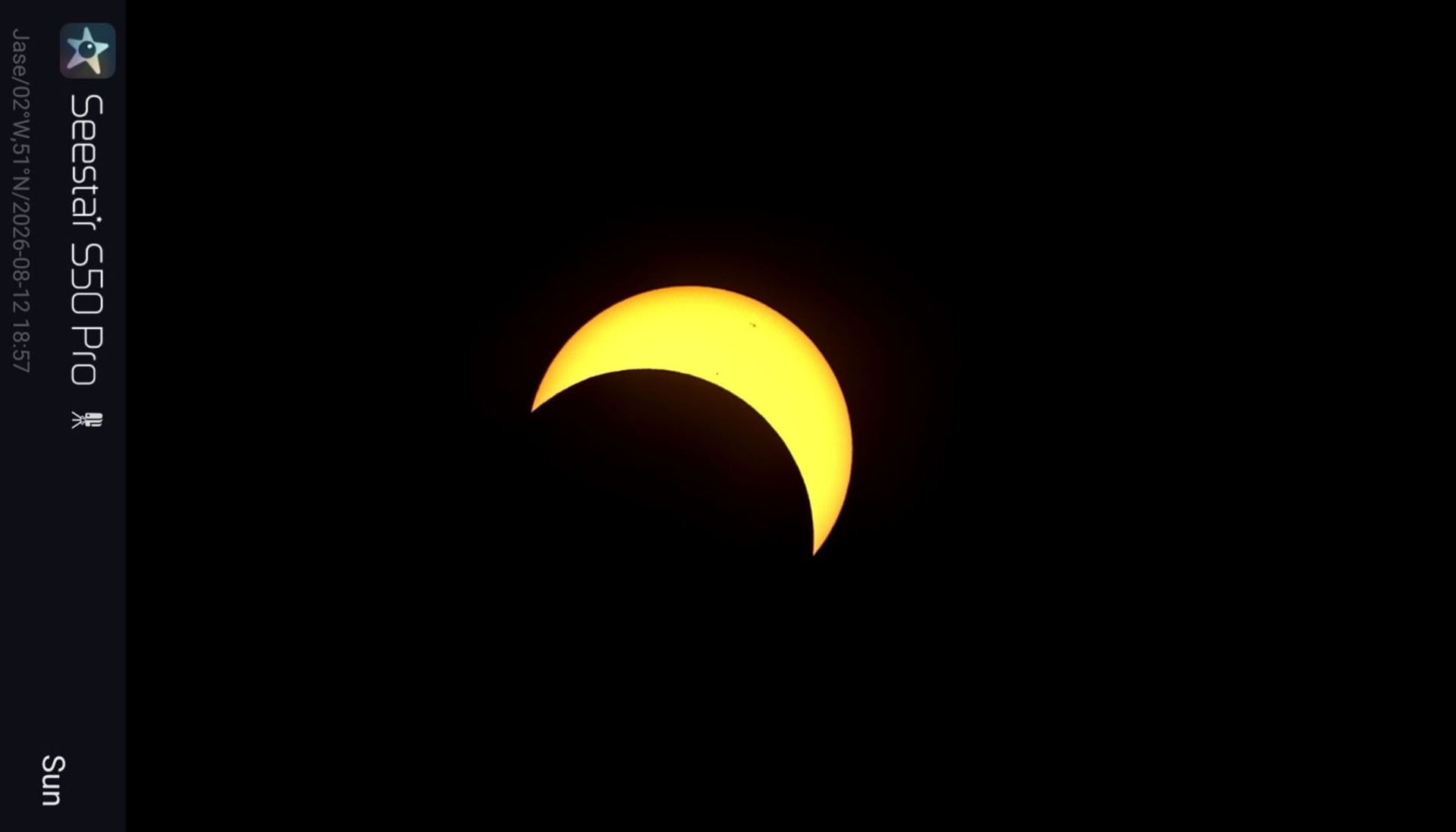 Observational images of the night sky and the sun taken with the ZWO Seestar S50 Pro smart telescope