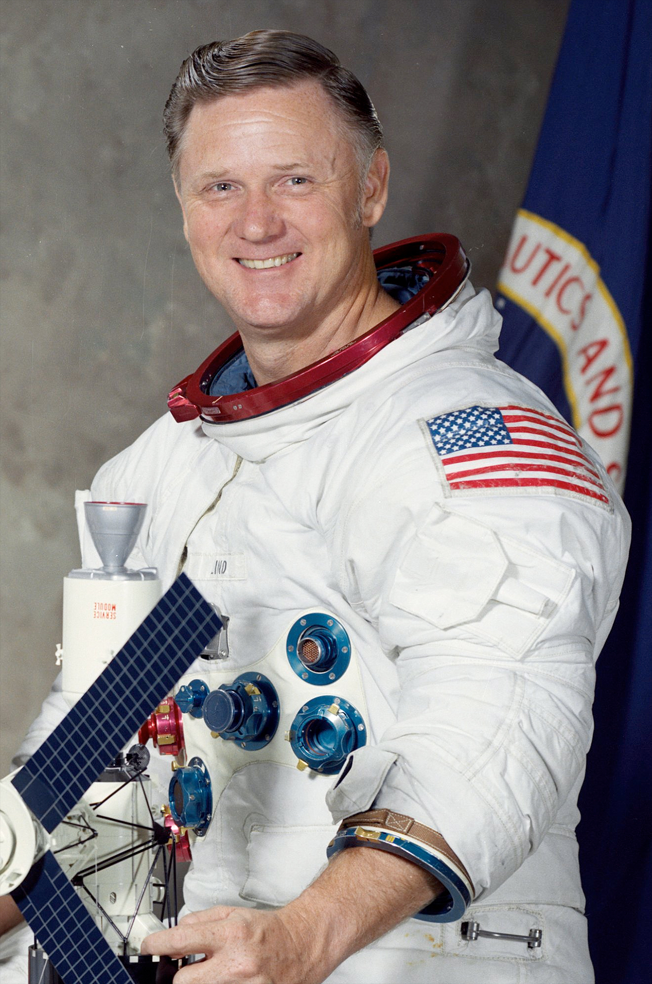 NASA portrait of astronaut Don Lind when he was assigned to crew of the never-needed Skylab rescue mission.