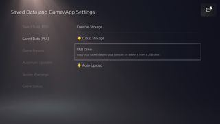 how to transfer data from PS4 to PS5 — Cloud storage/USB
