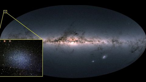 Giant black hole inside a tiny satellite galaxy defies explanation ...