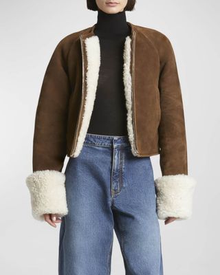 Sheep Shearling Aviator Jacket