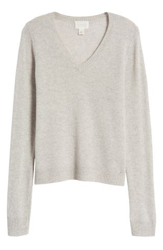 Caslon Cashmere V-Neck Sweater (Was $129) 