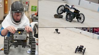 These mini-rovers will explore the moon's surface as a team.