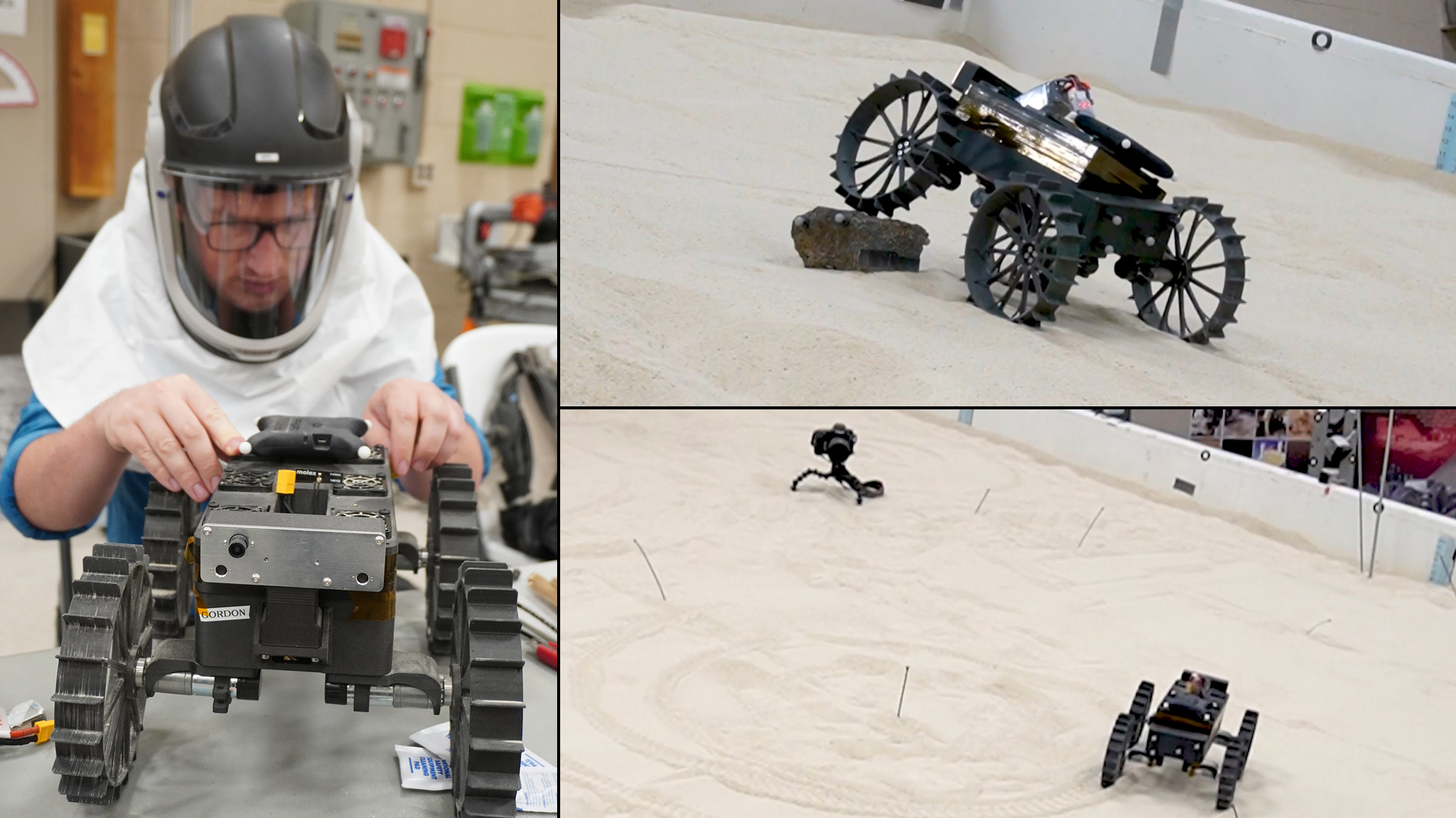 These mini-rovers will explore the moon's surface as a team.