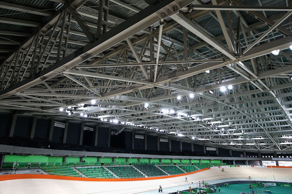 The Olympic Velodrome in Rio.