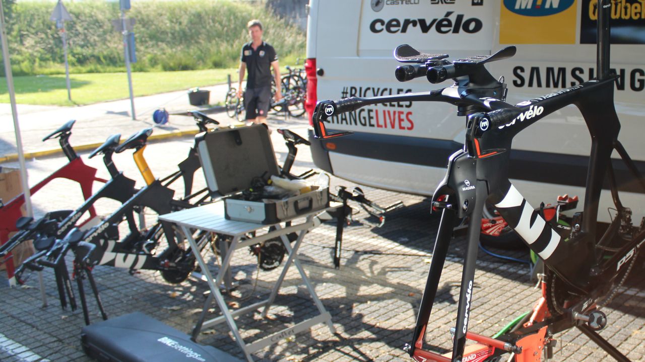 All these brand-new bicycles don't build themselves. The days before the Tour are quite busy for pro mechanics
