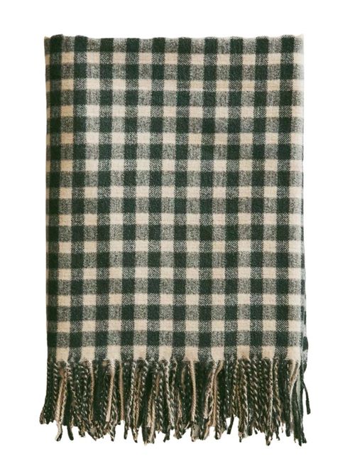 Soft Gingham Christmas Blanket