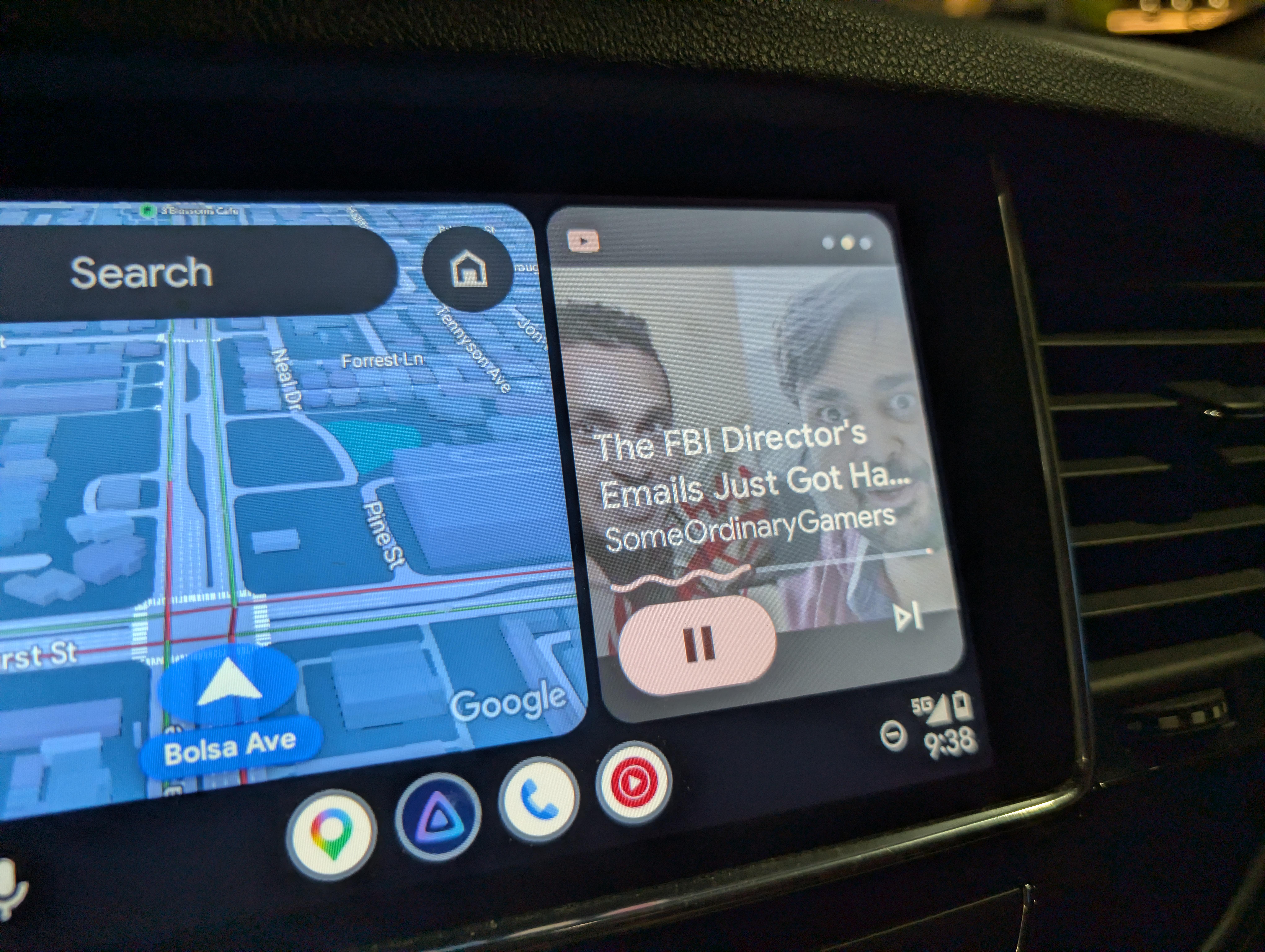 YouTube playback controls in Android Auto