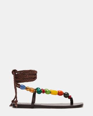 Mykonos Multi Lace Up Square Toe Sandal | Women's Sandals 
 Steve Madden