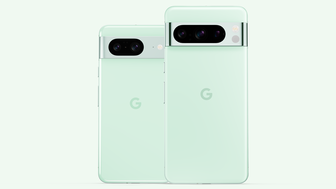 Google Pixel 8 Pro in Minty green