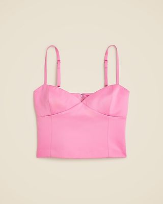 Christopher John Rogers X J.crew Bustier Top in Duchesse Satin