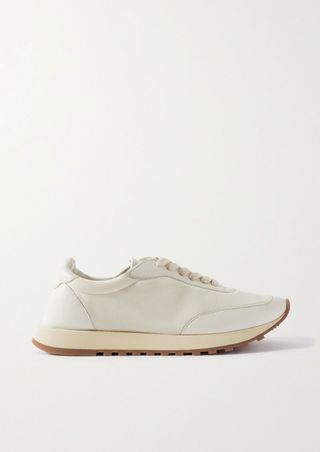 Owen Runner Leather and Mesh Sneakers