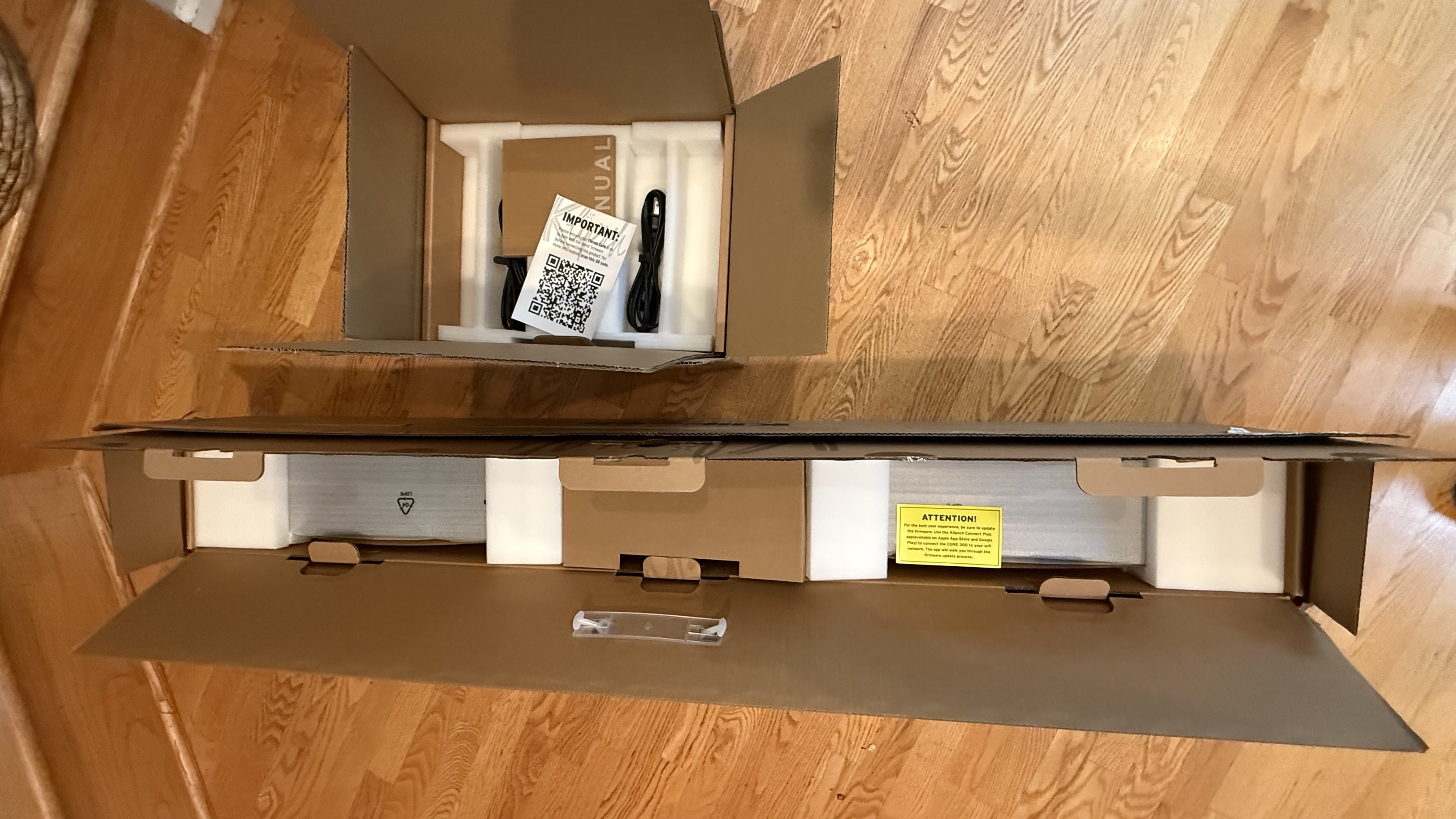 Klipsch Flexus Core 300 in box with packaging