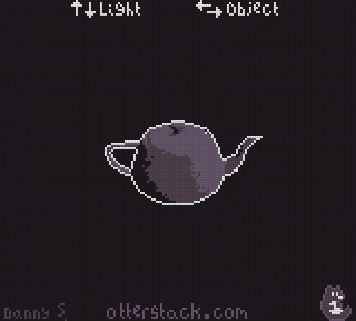 عرض تظليل ثلاثي الأبعاد في الوقت الفعلي لـ Game Boy Color