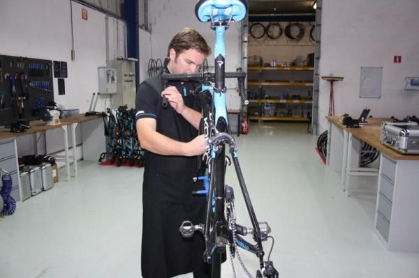 Filip Tisma was a former rider but now works as Sky's mechanic