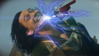 Loki getting hit by Throg in deleted scene from Loki Season 1